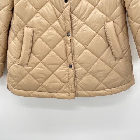 Sam Edelman Womens Diamond Quilted Hooded Jacket - Picture 4 of 12